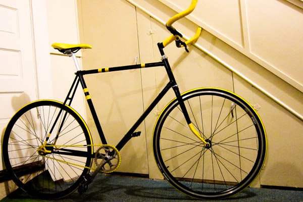 BumbleBike custom single speed freewheel bicycle for me